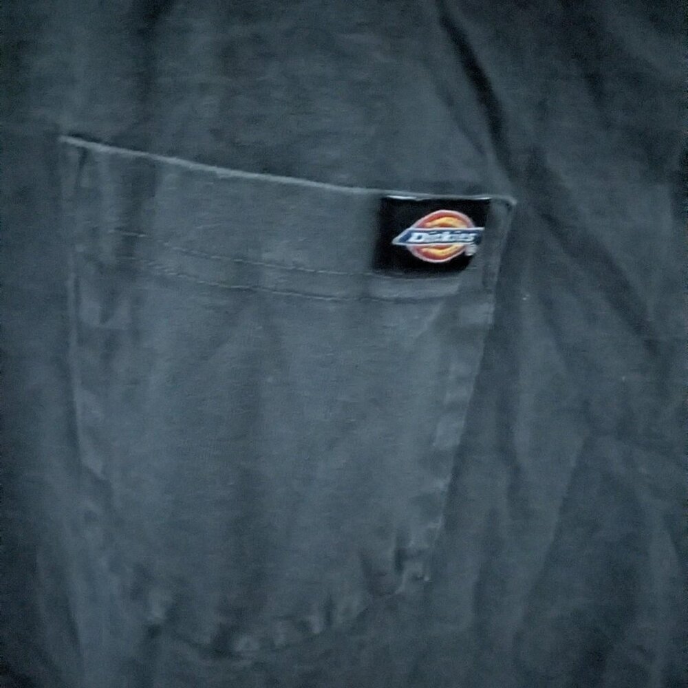 Dickies Dark Gray Pocket Tee 2XT 100% Cotton - Picture 2 of 3